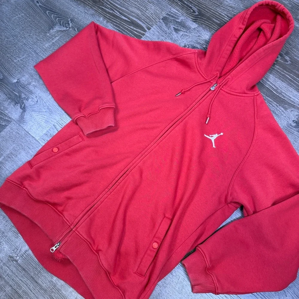 Jordan Mens L Retro 5 Vintage Red Hoodie 